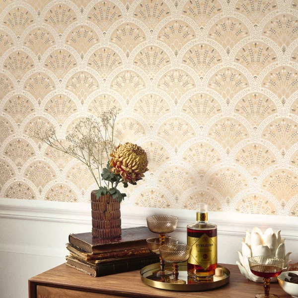 Wallace Wallpaper - Beige Creme by Wallace Wallpaper - Beige Creme from