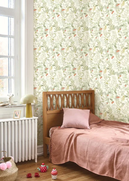Strawberry Field Wallpaper - Vert D'Eau by Strawberry Field Wallpaper - Vert D'Eau from