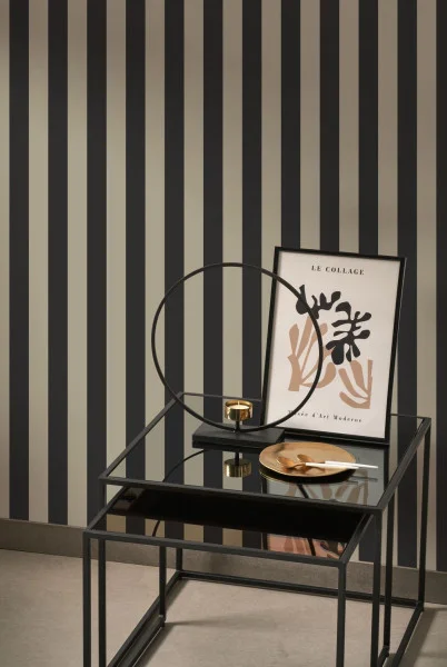 Elizabeth Wallpaper - Noir Fusain by Elizabeth Wallpaper - Noir Fusain from