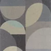 black-grey geometric wallpaper from casadeco
