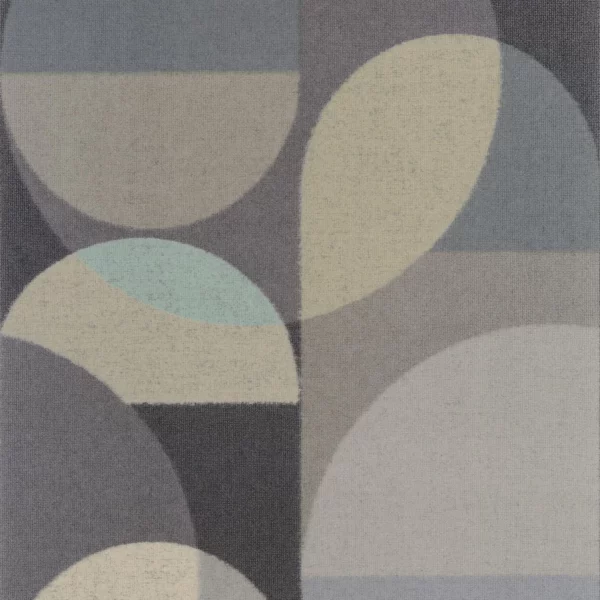 Abby Wallpaper - Noir Fusain by black-grey geometric wallpaper from casadeco