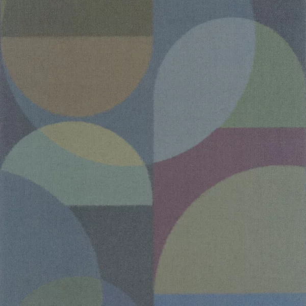 Abby Wallpaper - Encre by blue geometric wallpaper from casadeco
