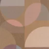 brown geometric wallpaper from casadeco