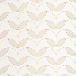 white botanical wallpaper from casadeco