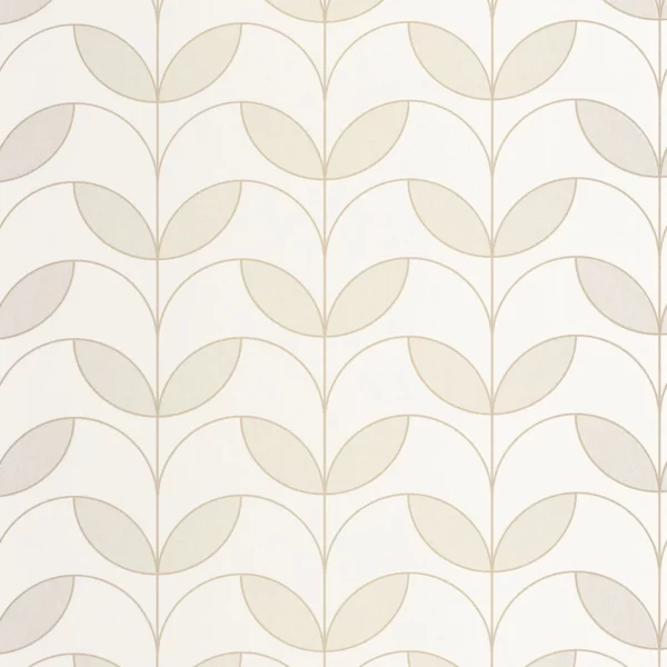 white botanical wallpaper from casadeco