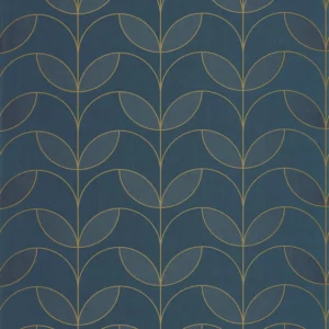 blue botanical wallpaper from casadeco