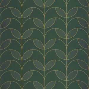 green botanical wallpaper from casadeco