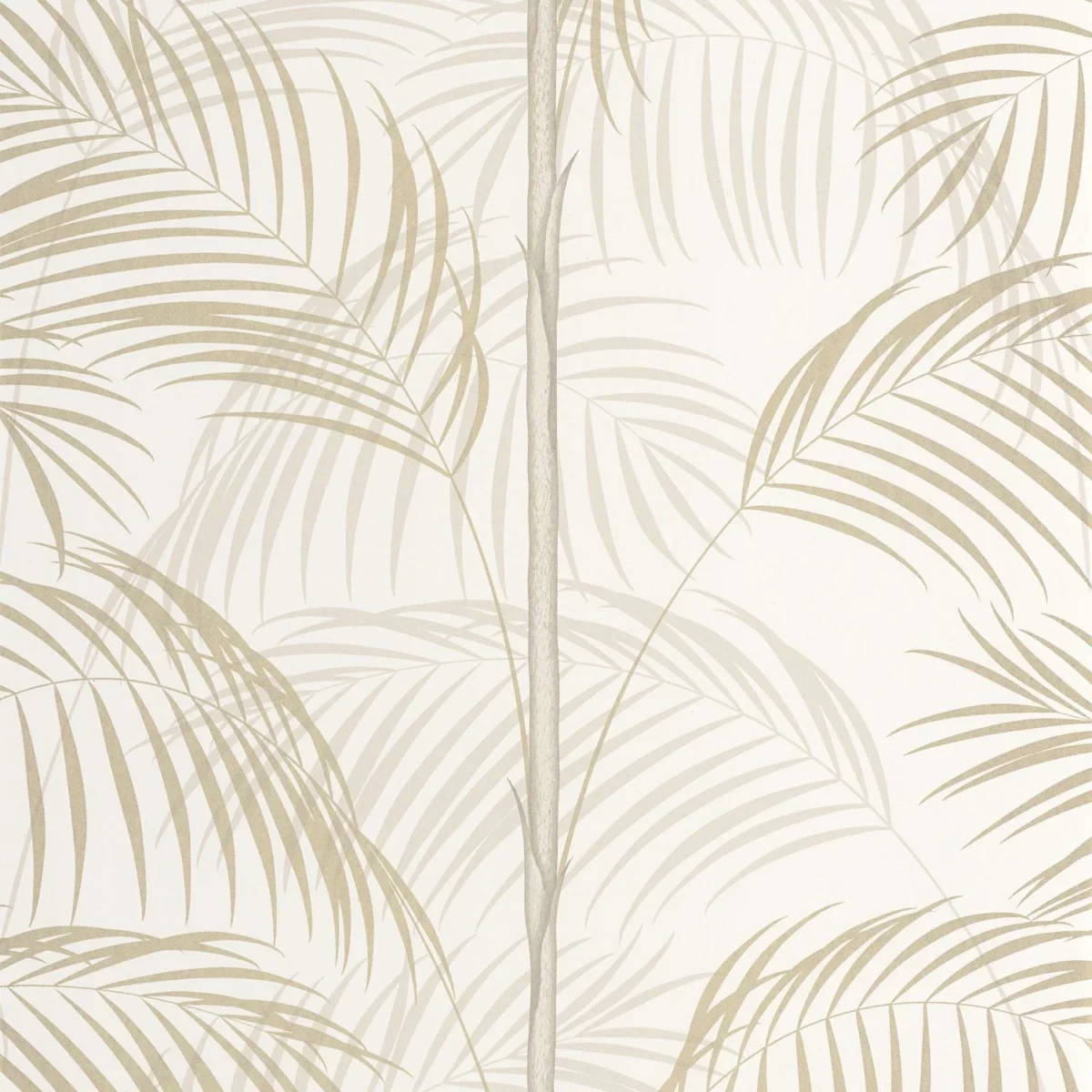 Le Tout Paris Wallpaper - Beige Lin by white botanical wallpaper from casadeco