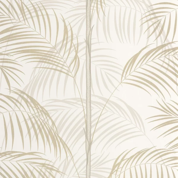 white botanical wallpaper from casadeco