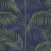blue botanical wallpaper from casadeco