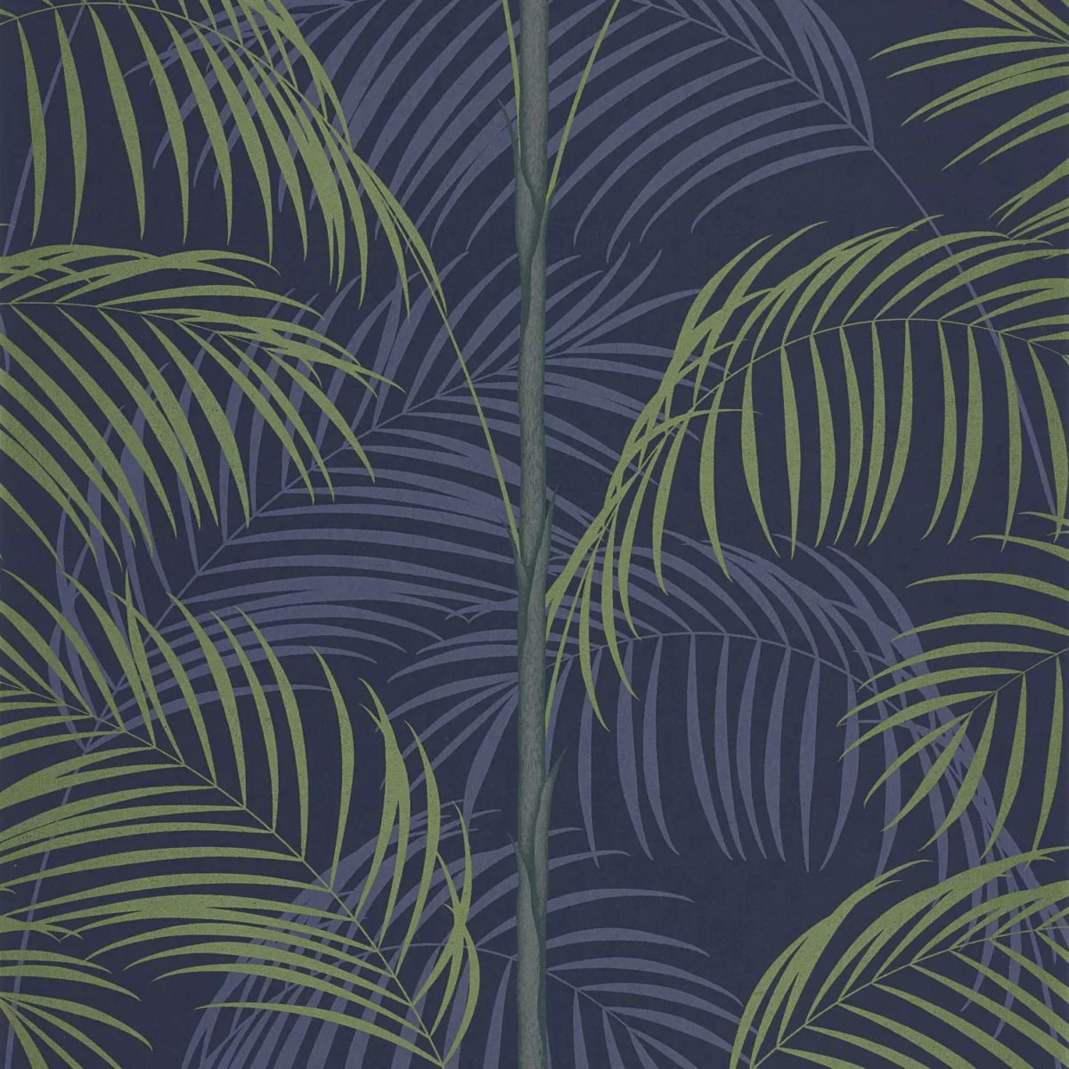 Le Tout Paris Wallpaper - Bleu Outremer / Vert by blue botanical wallpaper from casadeco