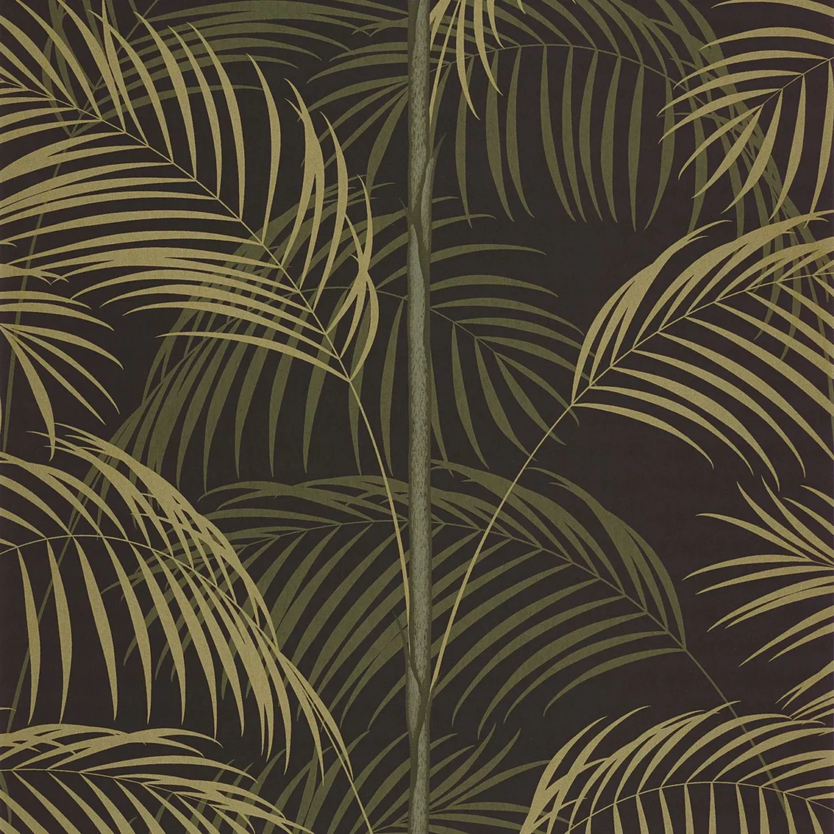Le Tout Paris Wallpaper - Vert Kaki by green botanical wallpaper from casadeco