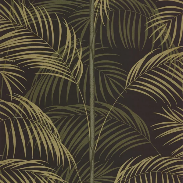 Le Tout Paris Wallpaper - Vert Kaki by green botanical wallpaper from casadeco