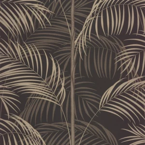 brown botanical wallpaper from casadeco