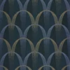 blue geometric wallpaper from casadeco