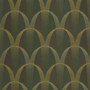 green geometric wallpaper from casadeco