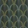 green geometric wallpaper from casadeco