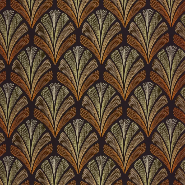 Folies St James Wallpaper - Terracotta swatch