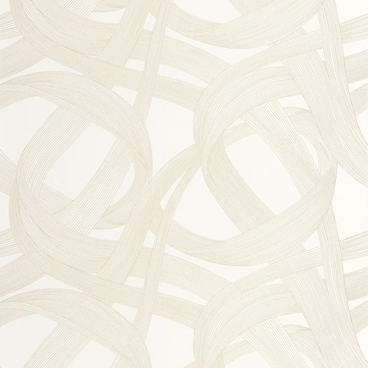 Shimmy Wallpaper - Blanc Ficelle by white contemporary wallpaper from casadeco