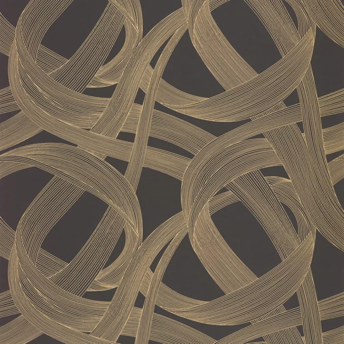 Shimmy Wallpaper - Noir / Mordore swatch