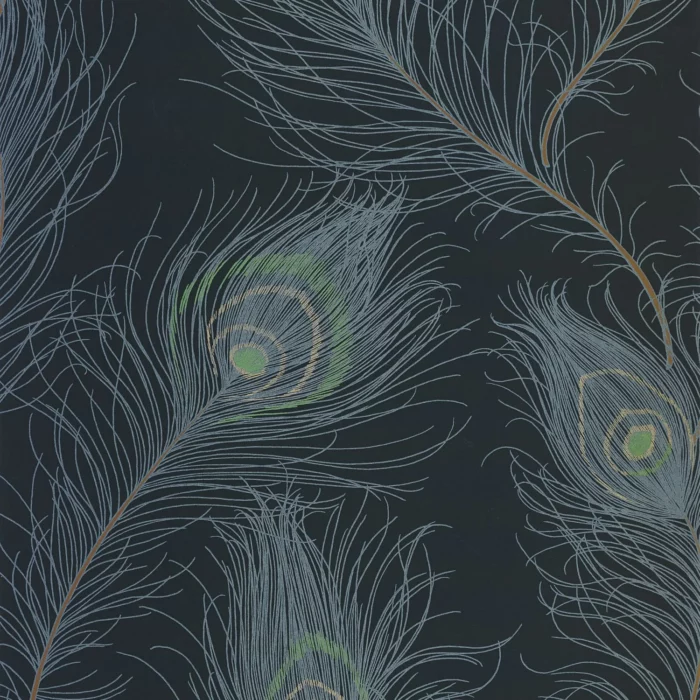 Revue Wallpaper - Bleu Petrole / Vert swatch