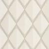 white geometric wallpaper from casadeco