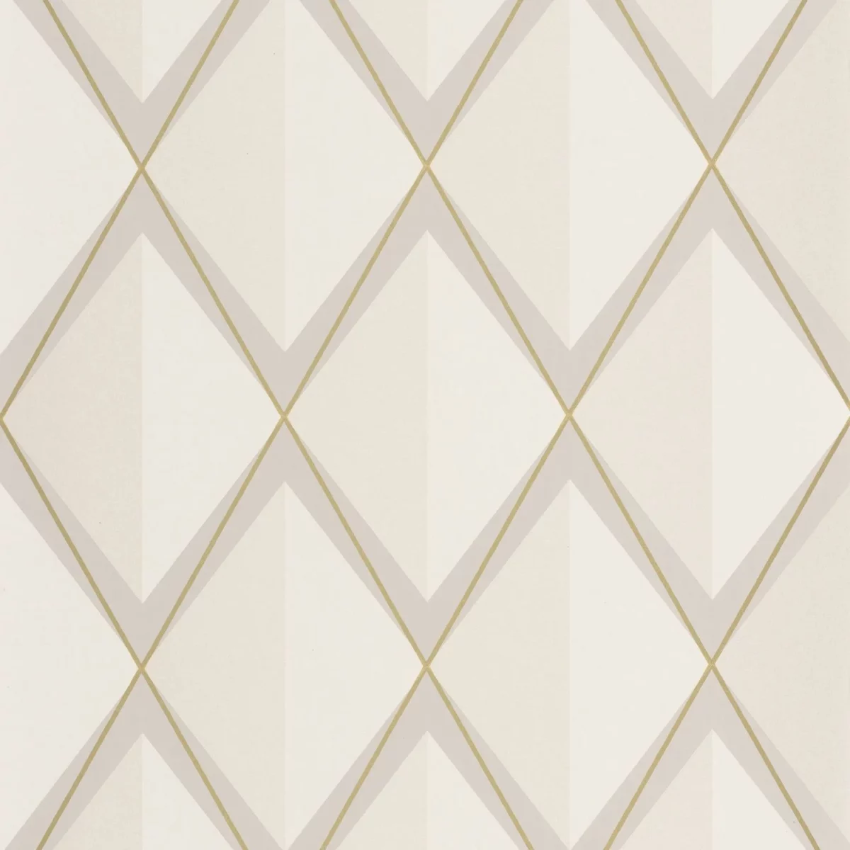 white geometric wallpaper from casadeco