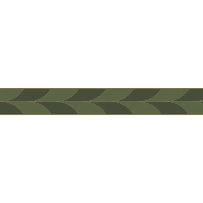 La Festive Border - Vert Taiga swatch