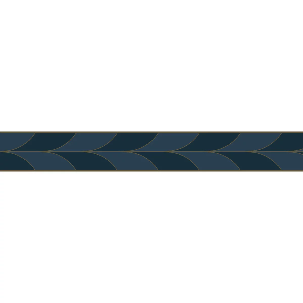 La Festive Border - Noir Fusain by brown geometric wallpaper from casadeco