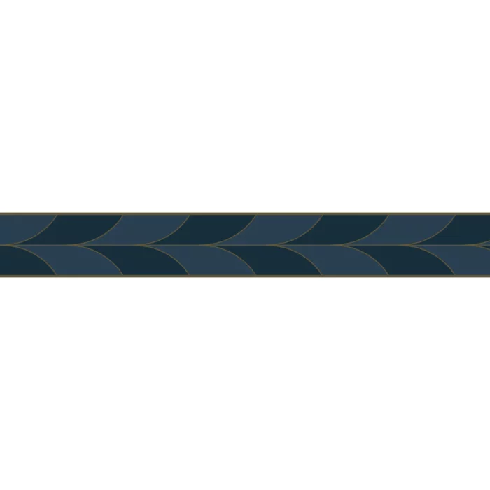 La Festive Border - Noir Fusain swatch