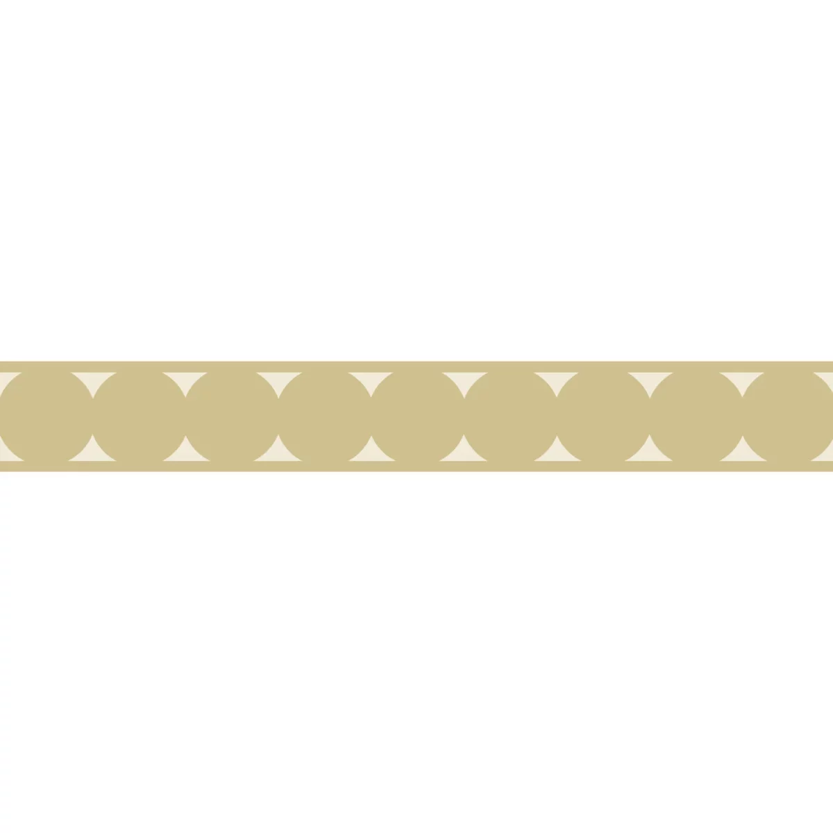 La Coquette Border - Beige Lin by neutral geometric wallpaper from casadeco