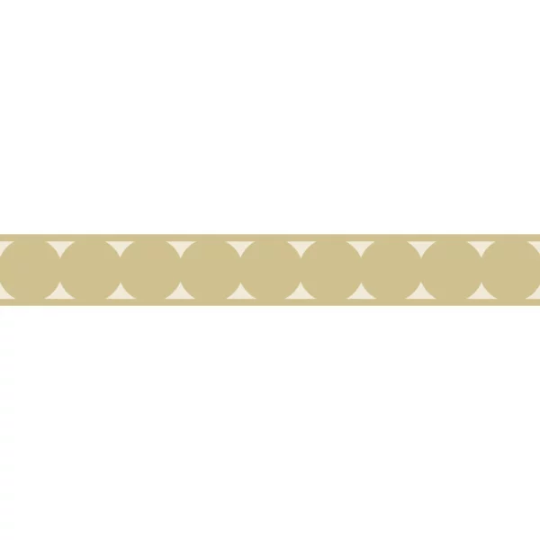 La Coquette Border - Beige Lin by neutral geometric wallpaper from casadeco