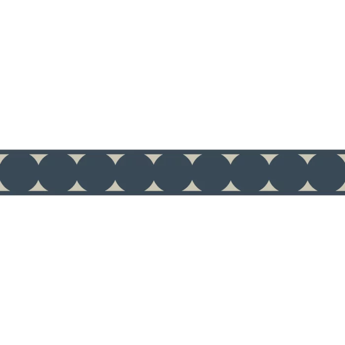 La Coquette Border - Bleu Petrole swatch