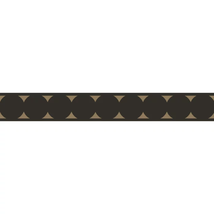 La Coquette Border - Noir Fusain swatch