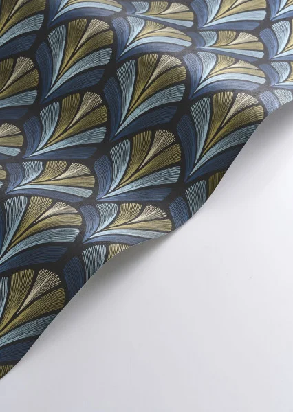 Folies St James Wallpaper - Bleu Orage by Folies St James Wallpaper - Bleu Orage from