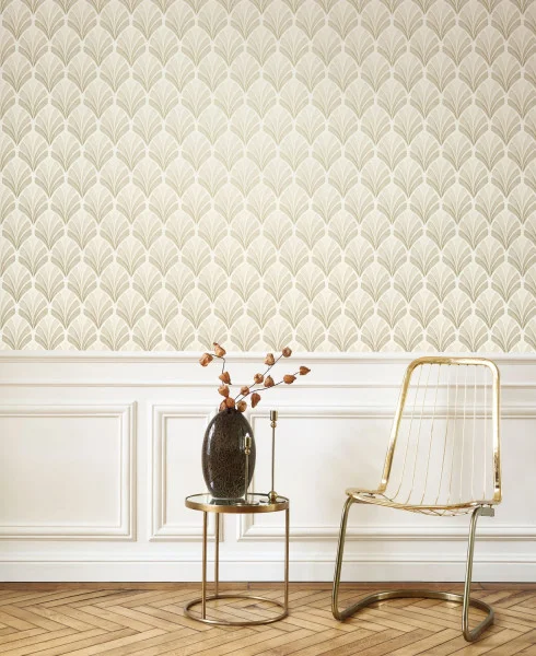 Folies St James Wallpaper - Beige Lin by Folies St James Wallpaper - Beige Lin from