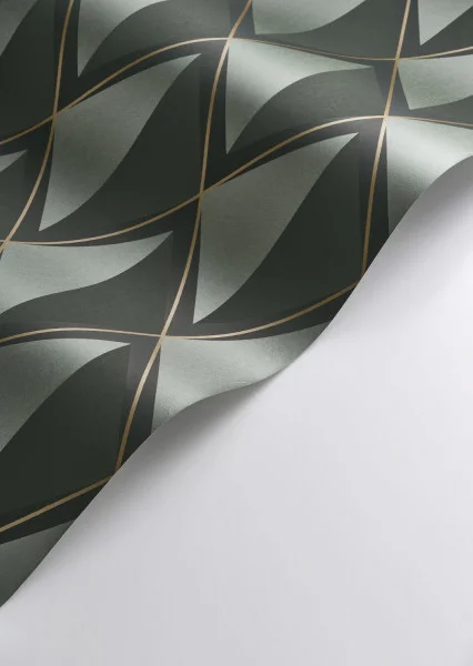 Chaplin Wallpaper - Vert Taiga by Chaplin Wallpaper - Vert Taiga from