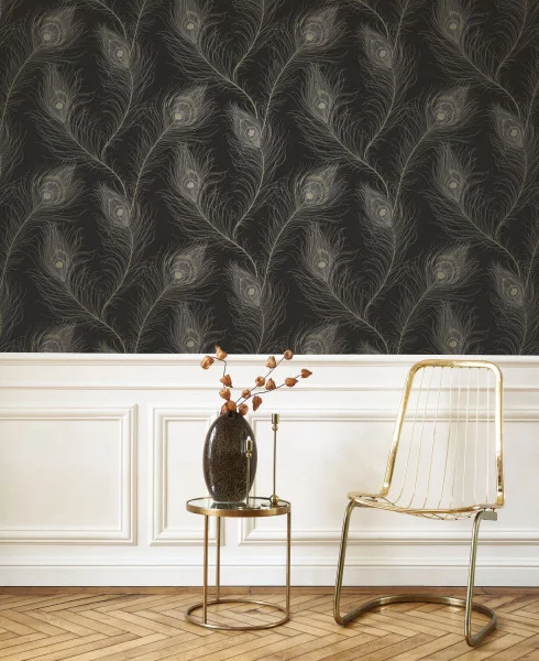 Revue Wallpaper - Noir Fusain / Or by Revue Wallpaper - Noir Fusain / Or from