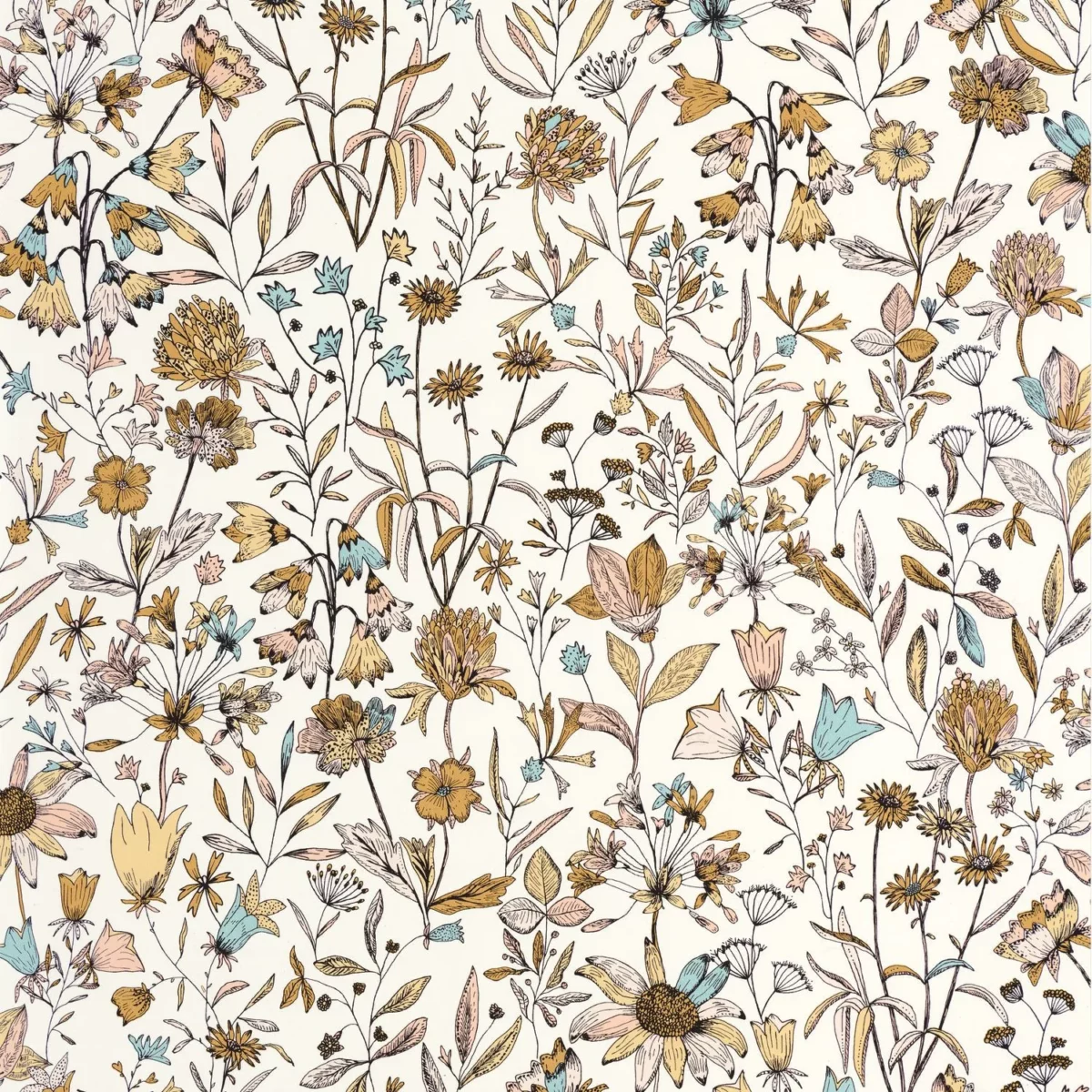 Jardin De Giverny Wallpaper - Multicouleurs by multicolour botanical wallpaper from caselio