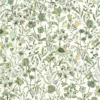 green botanical wallpaper from caselio