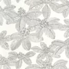 black-grey botanical wallpaper from caselio