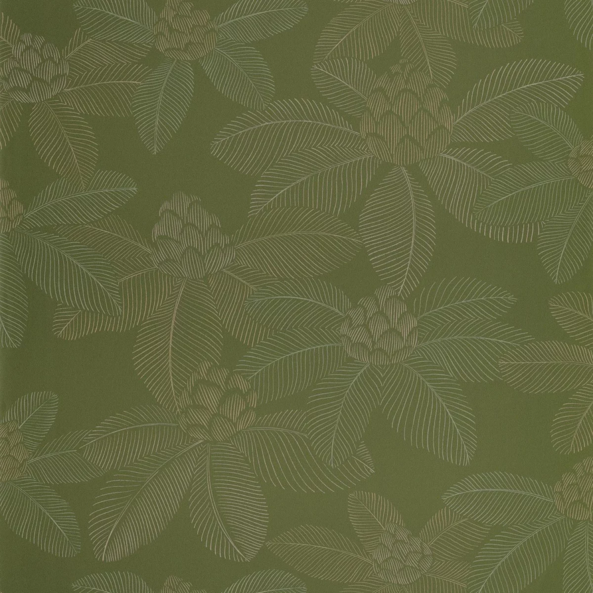 green botanical wallpaper from caselio