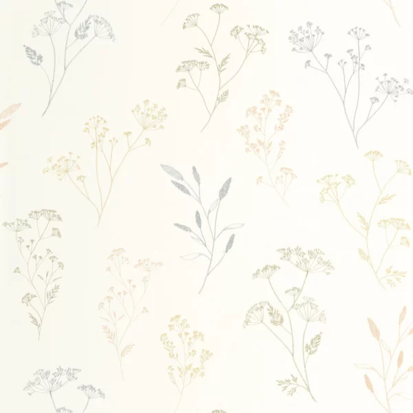 multicolour botanical wallpaper from caselio