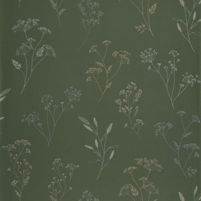 Little Graminea Wallpaper - Vert Anglais swatch