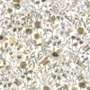 brown botanical wallpaper from caselio