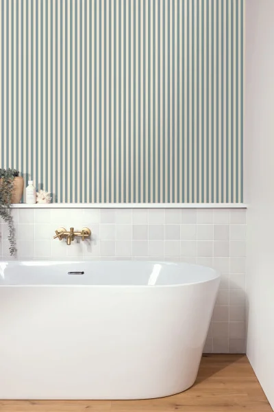 Talea Wallpaper - Bleu Porcelaine by Talea Wallpaper - Bleu Porcelaine from