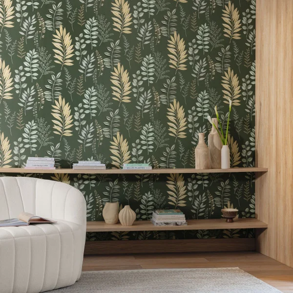 Florium Wallpaper - Vert Anglais by Florium Wallpaper - Vert Anglais from