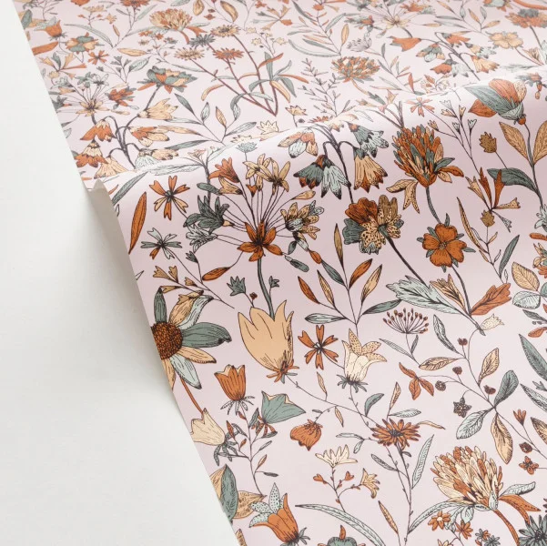 Jardin De Giverny Wallpaper - Rose Orange by Jardin De Giverny Wallpaper - Rose Orange from