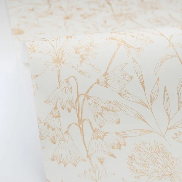 Jardin De Giverny Wallpaper - Blanc Or by Jardin De Giverny Wallpaper - Blanc Or from