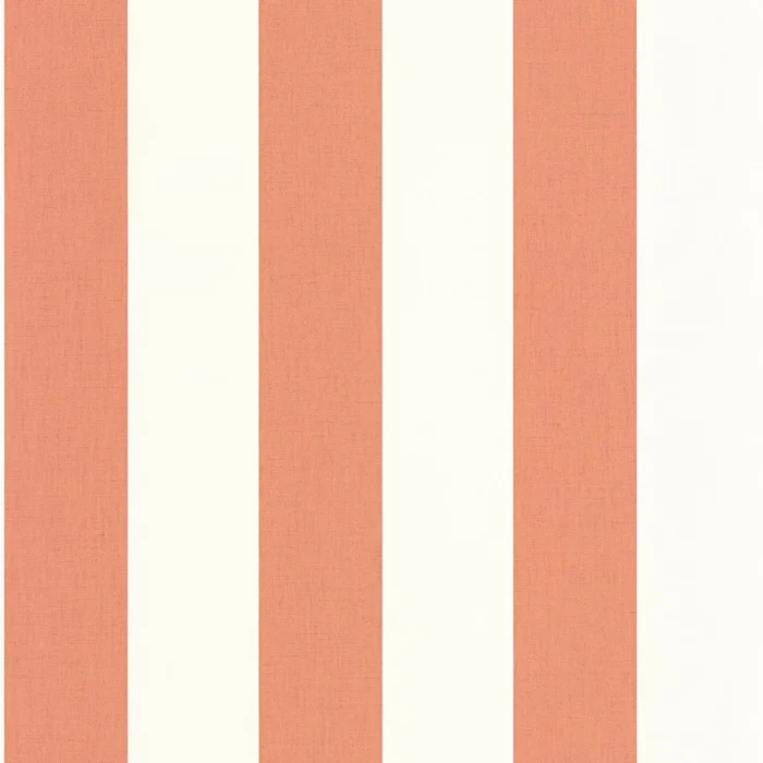 Linen Lines Wallpaper - Corail swatch